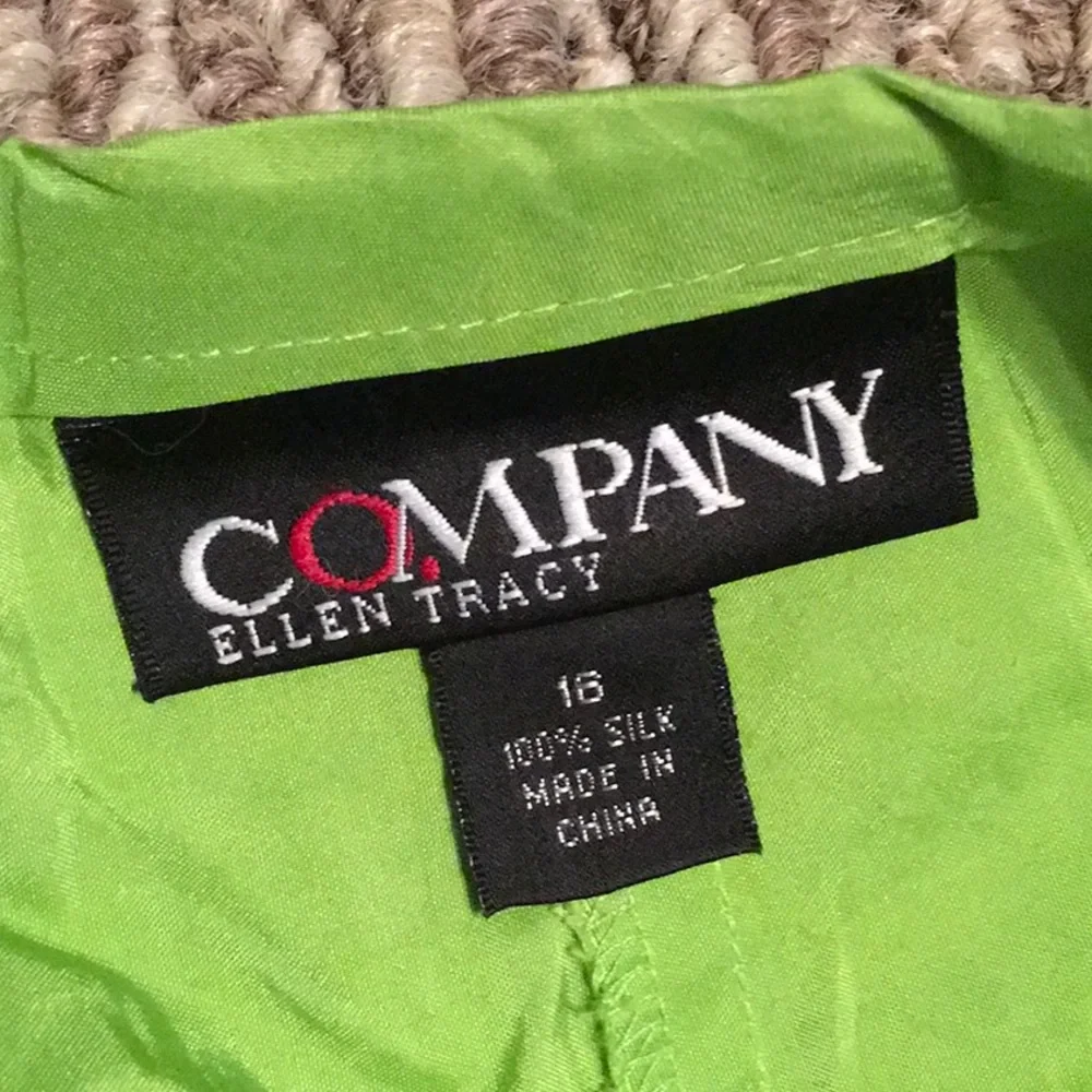EUC, Company by Ellen Tracy, Cotton knit sleeveless top,silk pants, and Angora - Picture 6 of 11